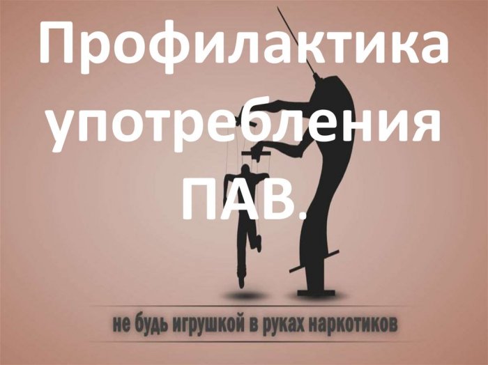Профилактика употребления ПАВ