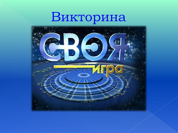 Викторина «Своя игра»